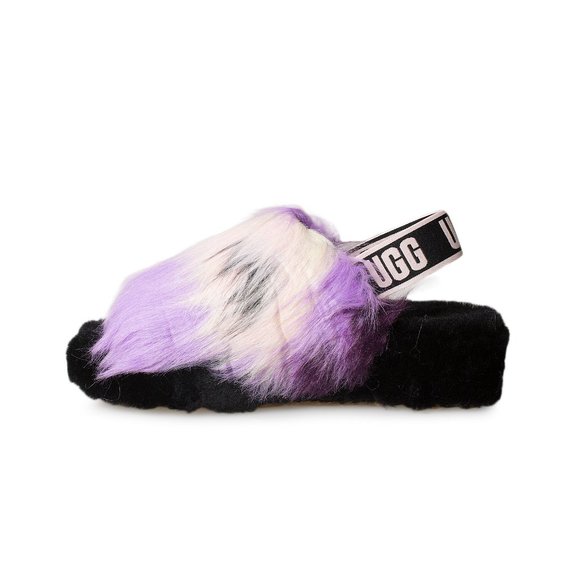 UGG Fluff Yeah Tie Dye Magnolia Slippers - Women's - Picture 4 of 6